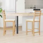 vidaXL Scaune de dining 2 pcs natural 40 x 47, 5 x 99, 5 cm GartenMobel Dekor (42020467)