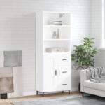vidaXL Dulap înalt, alb, 69, 5x34x180 cm, lemn compozit GartenMobel Dekor (3190037) Comoda