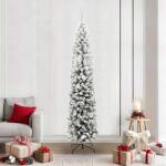 vidaXL Brad de Craciun artificial Verde 210 cm PVC si otel si plastic GartenMobel Dekor (3395036)