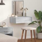 vidaXL Masa de Machiaj cu sertar Gri 60 x 40 x 70 cm Lemn compozit GartenMobel Dekor (865195)