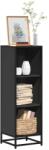 vidaXL Biblioteca, negru, 33, 5x33x107, 5 cm, lemn prelucrat GartenMobel Dekor (849154) Biblioteca