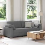 vidaXL Sofa cu 3 locuri Gri închis 220 cm tesatura GartenMobel Dekor (4105238) Canapea
