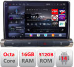 Edotec Navigatie Citroen C3 2017-2024 QLED 2K, 16GB RAM, 512GB, 4G (Kit-c3-high+EDT-E809-2K)