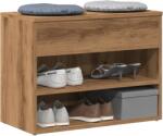 vidaXL Bancheta pantofar stejar artizanal 60x30x45 cm, lemn prelucrat GartenMobel Dekor (856755) Pantofar