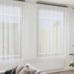 vidaXL Cortina din Dantela cu perdele Alb 300 x 750 cm Poliester GartenMobel Dekor (4107838)