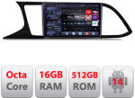 Edotec Navigatie Android Seat Leon 2013-2019 Edotec 2K QLED 16+512GB (KIT-306+EDT-E809-2K)