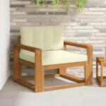 vidaXL Canapea Medie pentru Exterior Lemn Solid de Acacia natural GartenMobel Dekor (3436272) Canapea