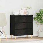 vidaXL Buffet cu sertar Stejar Negru 60 x 35 x 70 cm Lemn compozit GartenMobel Dekor (862595) Comoda