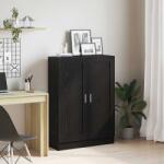 vidaXL Raft pentru Carti Stejar negru 82.5 x 30.5 x 115 cm GartenMobel Dekor (862516) Biblioteca