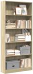 vidaXL Biblioteca, stejar sonoma, 80x24x176 cm, lemn prelucrat GartenMobel Dekor (857855) Biblioteca