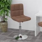 vidaXL Scaun de bar pivotant, maro, material textil GartenMobel Dekor (334202)