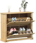 vidaXL Dulap pantofi "Corona", 99x32x85 cm, lemn masiv de pin GartenMobel Dekor (4002785) Pantofar