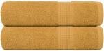 vidaXL Prosoape de dus 2 buc Aur 70x140 cm 360 g/m2 100% bumbac GartenMobel Dekor (136809) Prosop