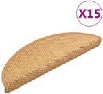 vidaXL Covorase scari autoadezive 15 buc. sisal 56x17x3 aspect sisal GartenMobel Dekor (326865) Covor