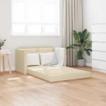 vidaXL Canapea extensibila 2 în 1, crem, 112x174x55 cm, textil GartenMobel Dekor (353970) Canapea