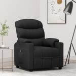 vidaXL Fotoliu rabatabil electric, negru, material textil GartenMobel Dekor (3143493)