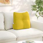 vidaXL Perna pentru spate Galben 45 x 24 x 50 cm Catifea GartenMobel Dekor (42014378)