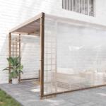 vidaXL Prelata transparenta cu ochiuri 8x12 m polietilena GartenMobel Dekor (4018579)