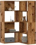 vidaXL Biblioteca 4 niveluri lemn vechi 85x85x140 cm lemn prelucrat GartenMobel Dekor (3307817) Biblioteca