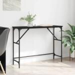 vidaXL Masa de consola Stejar Negru 100 x 32 x 75 cm Lemn compozit GartenMobel Dekor (882207)