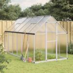 vidaXL Sere cu cadru de baza, argintiu, 334x169x195 cm, aluminiu GartenMobel Dekor (3266326)