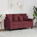 vidaXL Canapea cu 2 locuri, rosu vin, 120 cm, material textil GartenMobel Dekor (359265) Canapea