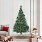 vidaXL Pom de Craciun artificial pre-iluminat Verde 210 cm PVC GartenMobel Dekor (3397025)