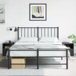 vidaXL Noptiere, 2 buc. , negru, 34, 5x39x44 cm, otel GartenMobel Dekor (841752)