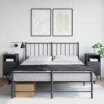 vidaXL Noptiere, 2 buc. , antracit, 36x39x68 cm, otel laminat la rece GartenMobel Dekor (843071)