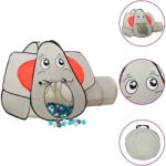 vidaXL Cort de joaca elefant pentru copii 250 bile, gri, 174x86x101 cm GartenMobel Dekor (3107740)