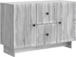 vidaXL Bufet cu sertar Sonoma gri 89 x 34, 5 x 60 cm Lemn prelucrat GartenMobel Dekor (893971) Comoda