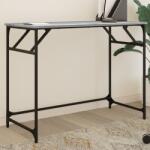 vidaXL Birou gri sonoma 100x45x76 cm lemn/otel vopsit electrostatic GartenMobel Dekor (842269)