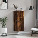 vidaXL Dulap de perete, stejar fumuriu, 34, 5x34x90 cm, lemn prelucrat GartenMobel Dekor (834999) Comoda