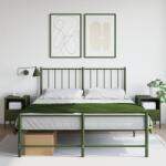 vidaXL Noptiere 2 buc. verde maslina 36x39x50, 5cm otel laminat la rece GartenMobel Dekor (843063)