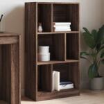 vidaXL Biblioteca, stejar maro, 57x28, 5x107, 5 cm, lemn prelucrat GartenMobel Dekor (848009) Biblioteca