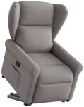 vidaXL Fotoliu rabatabil cu ridicare pe verticala, gri taupe, textil GartenMobel Dekor (3303381)