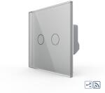 Intrerupator Dublu Cap Scara / Cruce Wireless cu Touch LIVOLO - Serie Noua SmartElectro IntelligentHouse (VL-FC2SR-2G-2I)