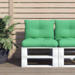 vidaXL Perne de paleti, 2 buc, verde, material textil GartenMobel Dekor (360839)