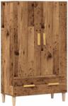 vidaXL Dulap înalt, lemn vechi, 70x31x115 cm, lemn compozit GartenMobel Dekor (856914) Comoda