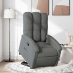 vidaXL Fotoliu rabatabil cu ridicare pe verticala, gri închis, textil GartenMobel Dekor (3204093)