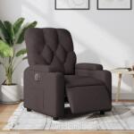 vidaXL Fotoliu rabatabil electric, maro închis, material textil GartenMobel Dekor (3204691)