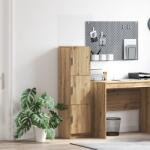 vidaXL Highboard stejar artizanal 31.5 x 32 x 124 cm Lemn compozit GartenMobel Dekor (869353) Comoda