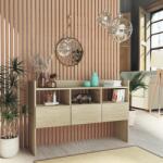 vidaXL Servanta, stejar sonoma, 105x30x70 cm, PAL GartenMobel Dekor (808380) Comoda