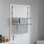 vidaXL Suport de uscare pentru balcon 89x25x(60-95) cm aluminiu GartenMobel Dekor (154605)