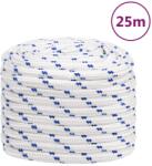 vidaXL Franghie de barca, alb, 20 mm, 25 m, polipropilena GartenMobel Dekor (152314)