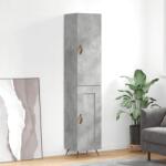 vidaXL Dulap înalt, gri beton, 34, 5x34x180 cm, lemn prelucrat GartenMobel Dekor (3199085) Comoda