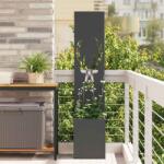 vidaXL Ecran de intimitate pentru gradina din otel, negru, 32x140 cm (876413)