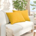 vidaXL Perne pentru canapea 2 pcs Galben Deschis 70 x 50 cm GartenMobel Dekor (42013780)