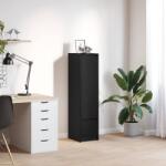 vidaXL Tablou Stejar negru 29, 5x34x119, 5 cm Lemn prelucrat GartenMobel Dekor (861653) Comoda