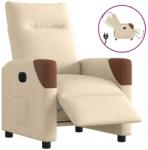 vidaXL Fotoliu rabatabil electric, crem, material textil GartenMobel Dekor (3323994)